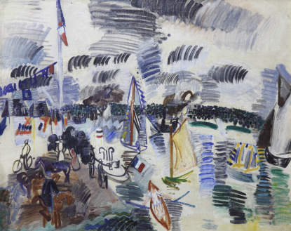 Raoul Dufy, Bateaux dans le port de Caudebec, Circa 1913 
